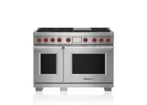 122 CM DUAL FUEL RANGE – 6 BURNERS AND INFRARED GRIDDLE